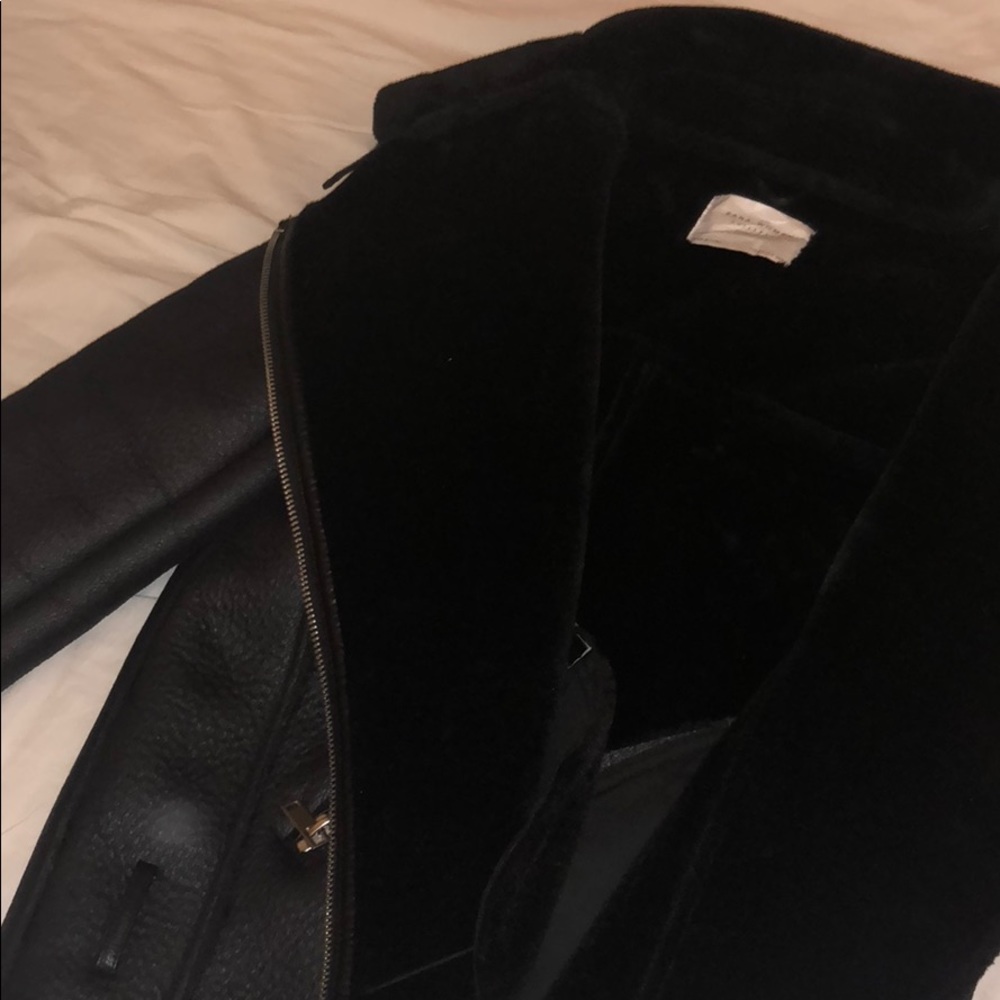 Zara Faux Leather Biker Jacker
